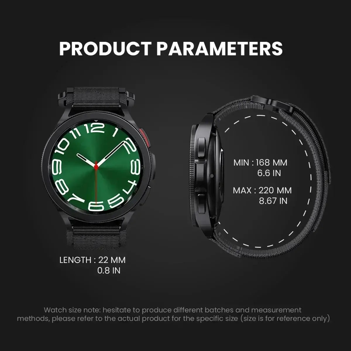 Strap wrist measurement diagram — BandsCo Straps