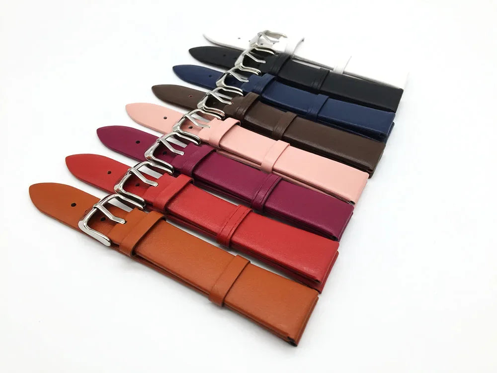 Classic Leather Band for Polar – silver buckle leather color selection