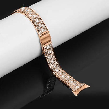 Rose Gold Google Pixel Watch 5, 4 and 3 41mm Crystal Link Bracelet Band