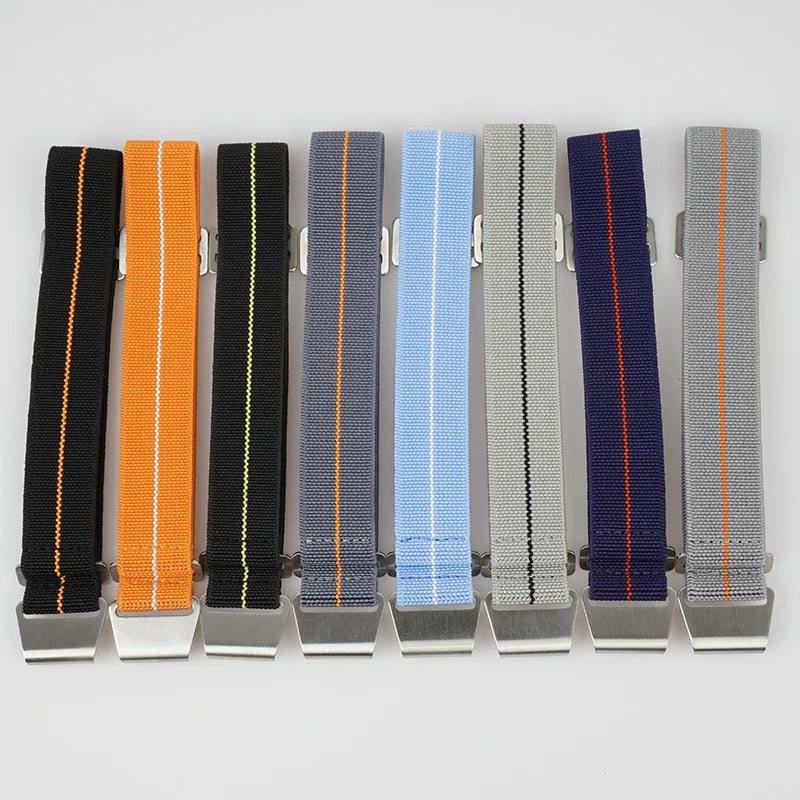 COROS Elastic Nylon Parachute Watch Band - Striped color selection