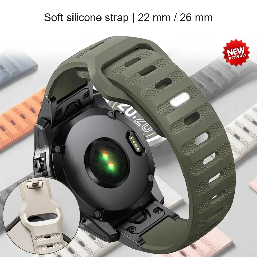 Garmin QuickFit 22/26mm Lightweight Soft Silicone Band — product detail