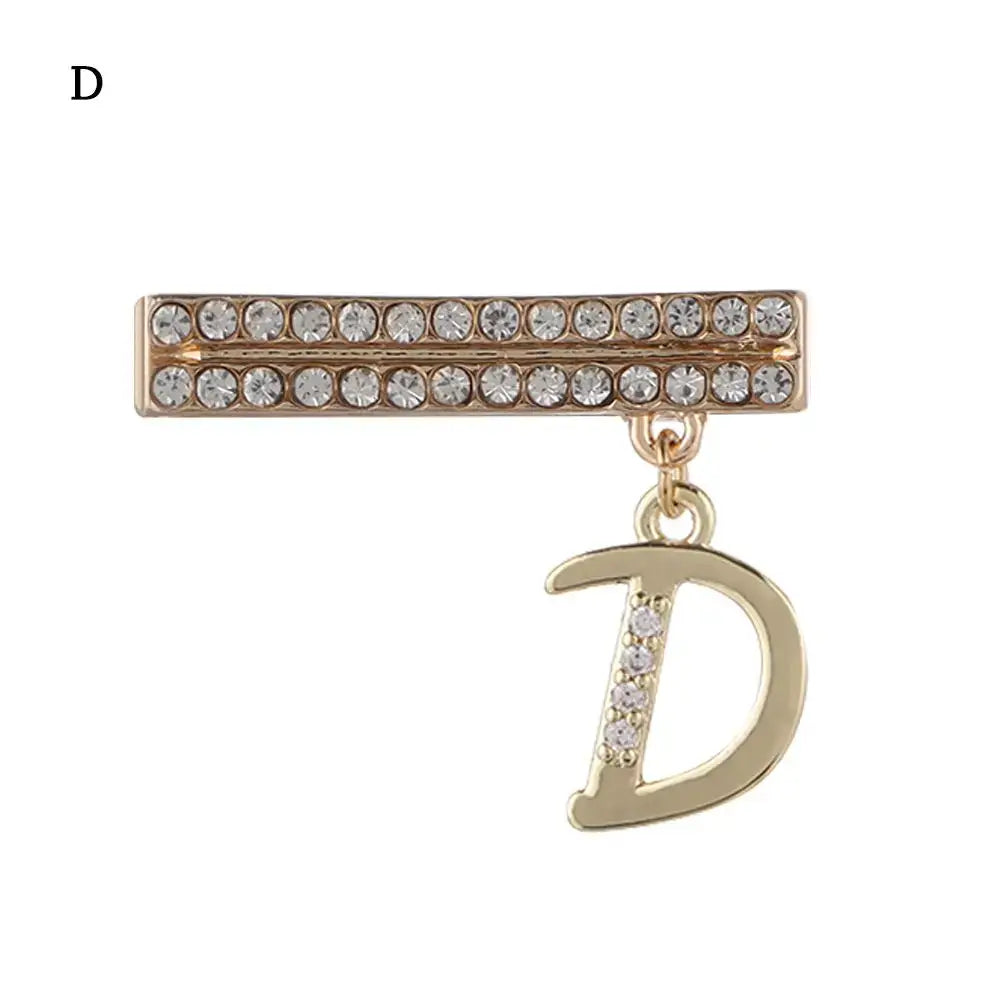 Decorative letter charm 'D' with rhinestones for Apple Watch band enhancement and stylish flair.