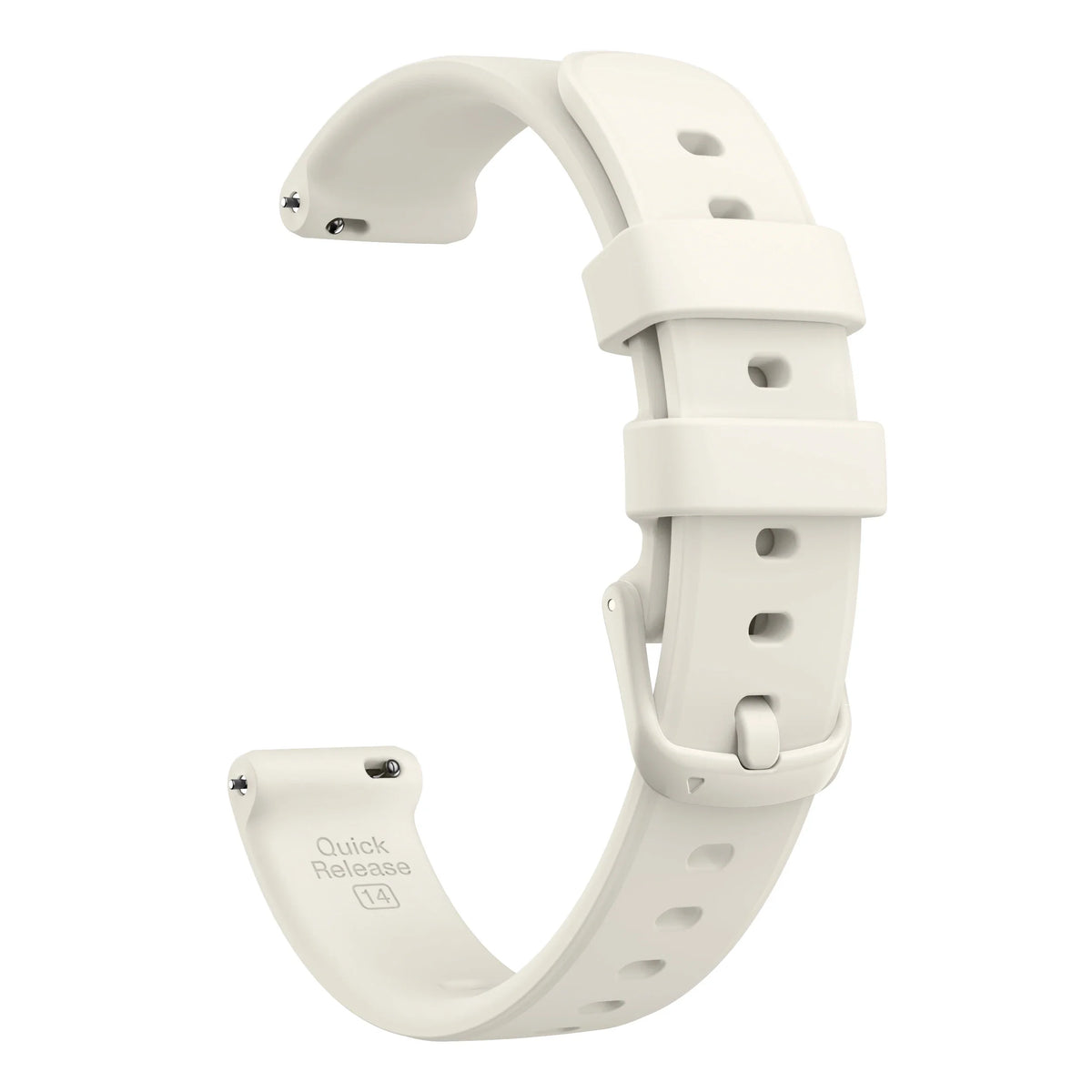 Cream Garmin Lily 2 and 2 Active 14mm Silicone Band with Buckle