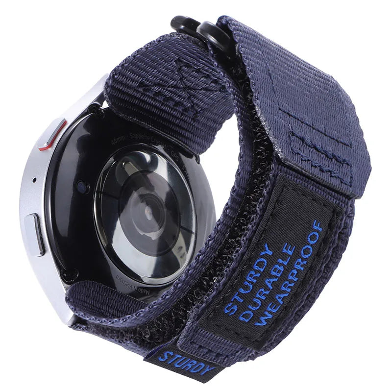 Nylon Hook-and-Loop Band for Motorola Moto — Navy Blue