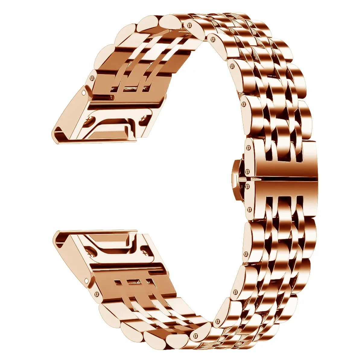 Garmin QuickFit Stainless Steel Multi-Link Band in Rose Gold