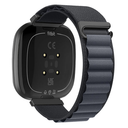 Charcoal Gray Fitbit Versa 4, Versa 3, Sense 2 and Sense Alpine Loop Nylon Band