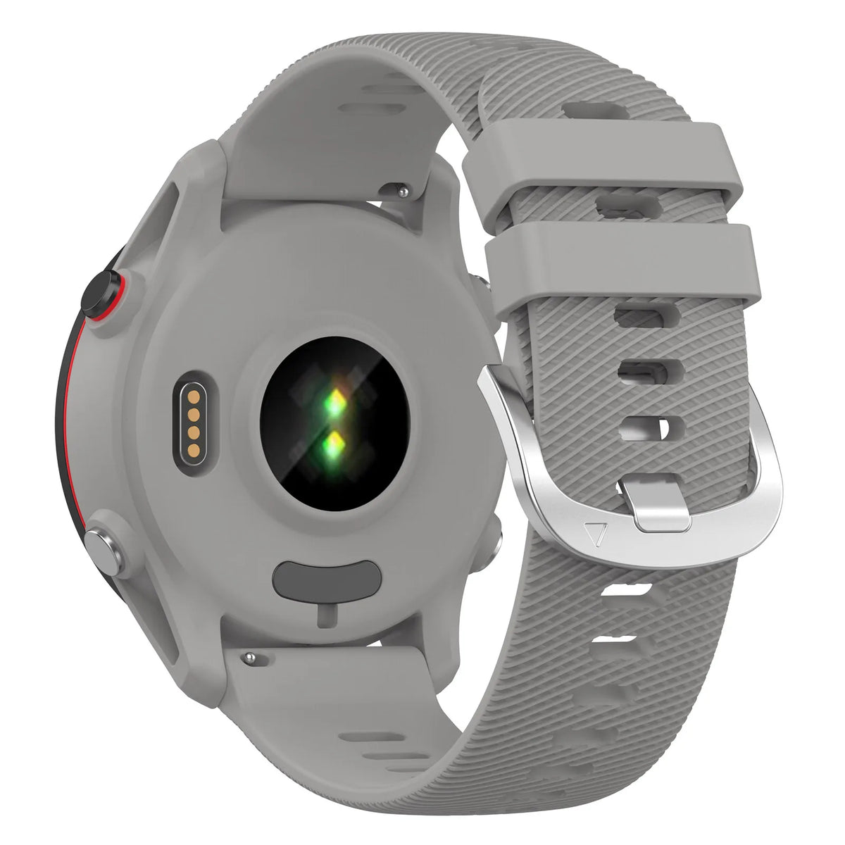 Polar Textured Silicone Buckle Band — Light Gray