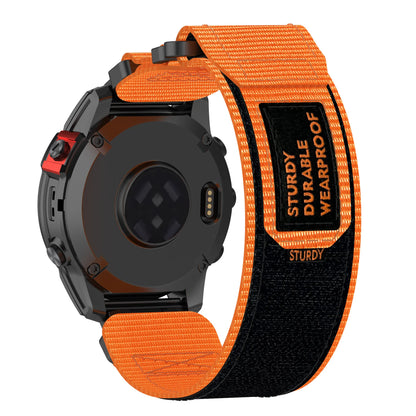 Garmin QuickFit 20/22/26mm Braided Nylon Hook-and-Loop Band — material detail