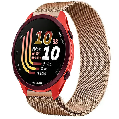 Rose Gold Garmin 20/22mm Quick Release Magnetic Milanese Band