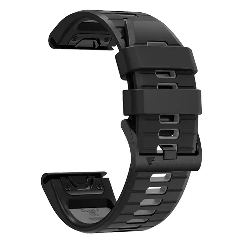 Garmin QuickFit Two-Tone Silicone Sport Band in Black / Gray