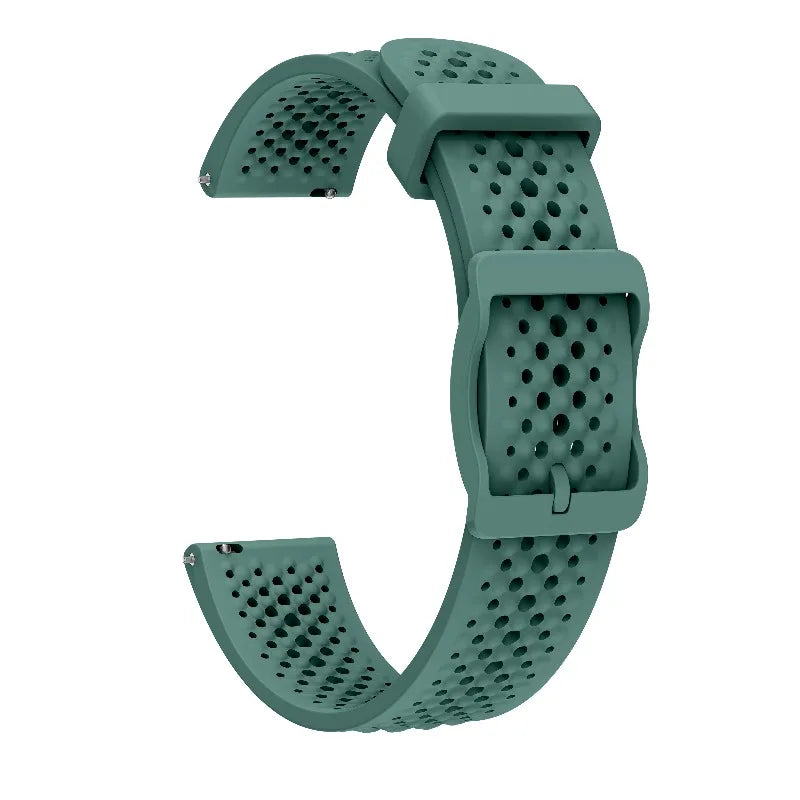 Garmin Lily 2 Perforated Silicone Band in Pine Green