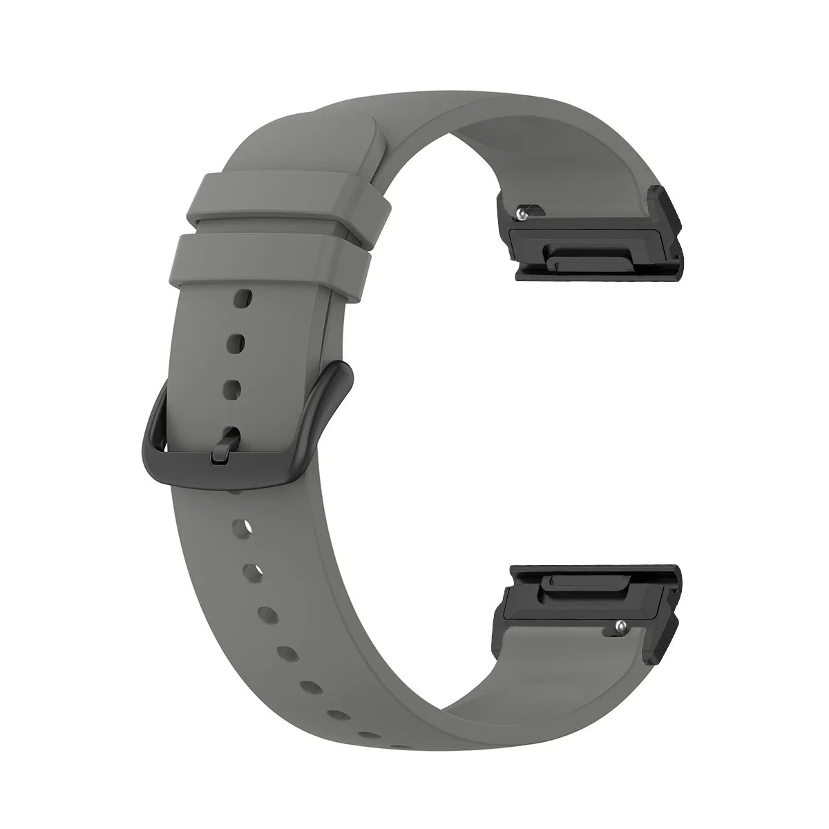 Garmin QuickFit Smooth Silicone Buckle Band in Dark Gray / Black