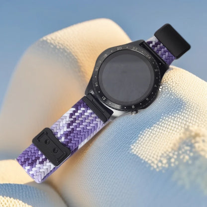 Grape Purple Garmin 18/20/22mm Quick Release Braided Nylon Magnetic Band
