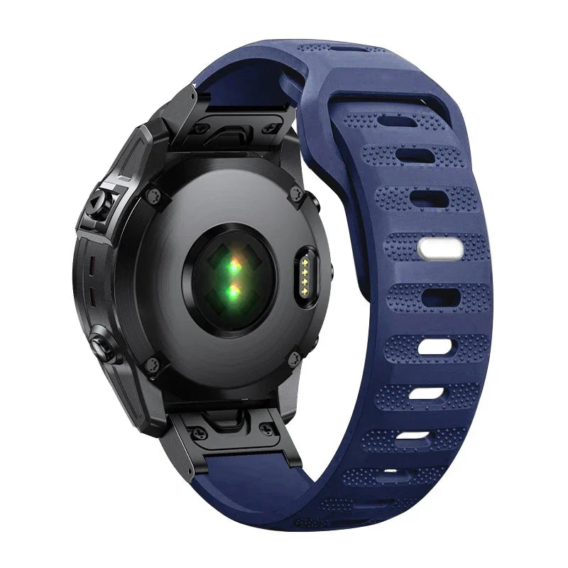 Dark Blue Garmin QuickFit 22/26mm Lightweight Soft Silicone Band