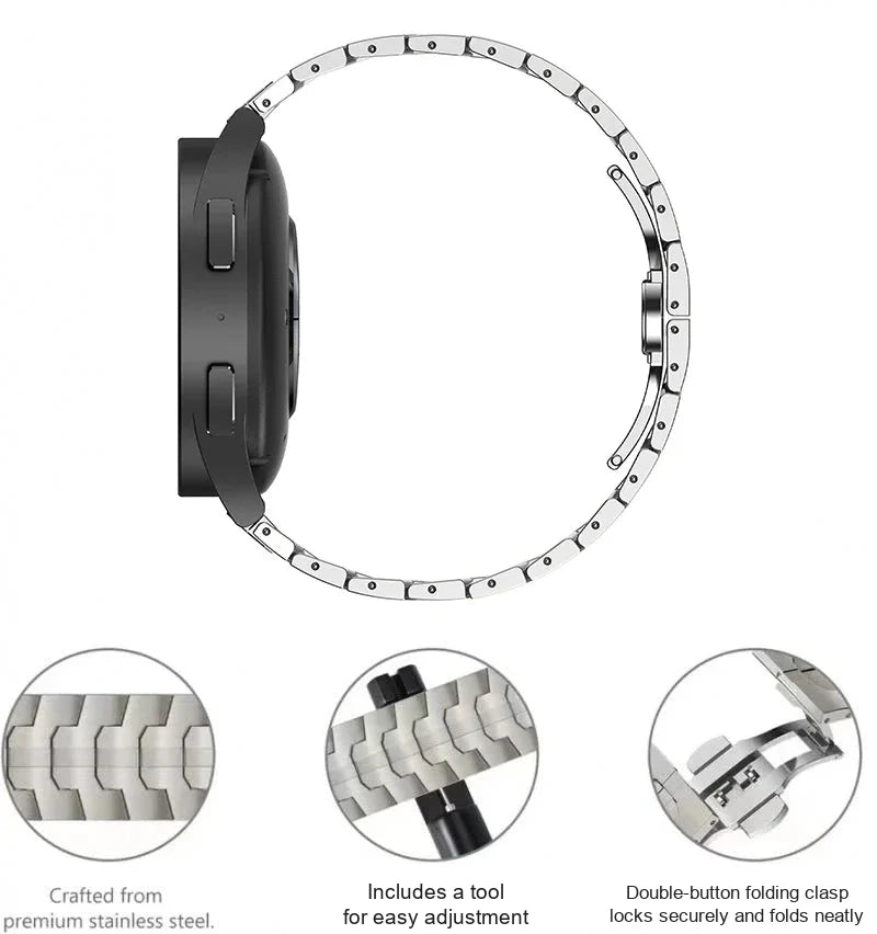 Garmin QuickFit 22/26mm Stainless Steel Bracelet with Color Stripe — product view