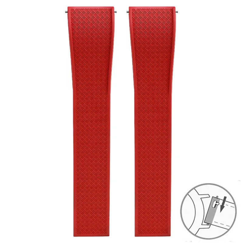 Garmin FKM Rubber Band — strap in red