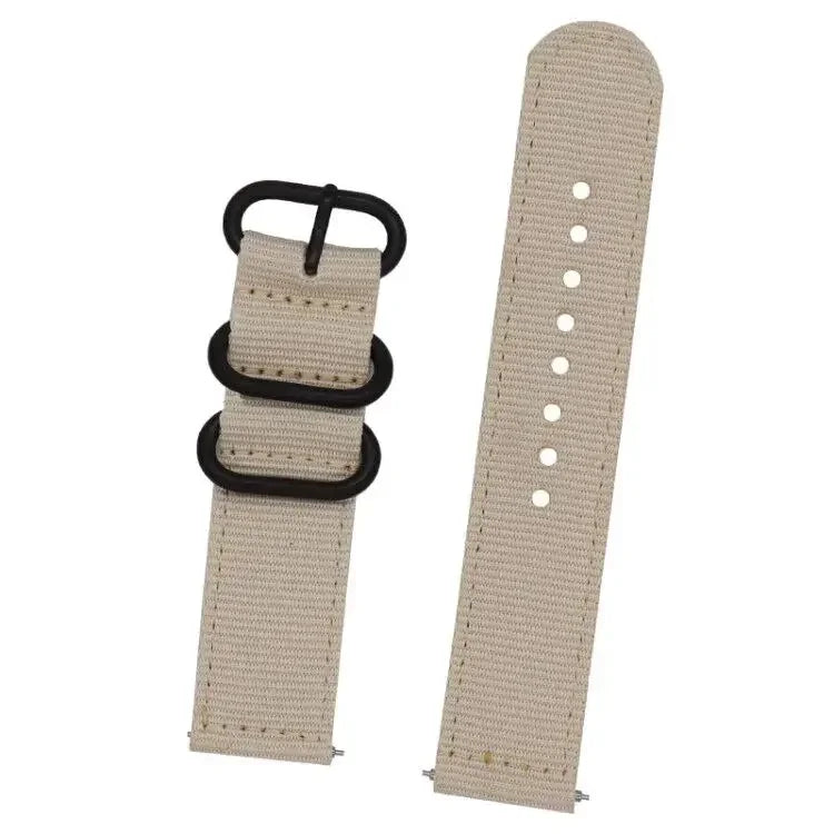 Motorola Moto Nylon Band with Metal Keepers — Khaki / Black Hardware
