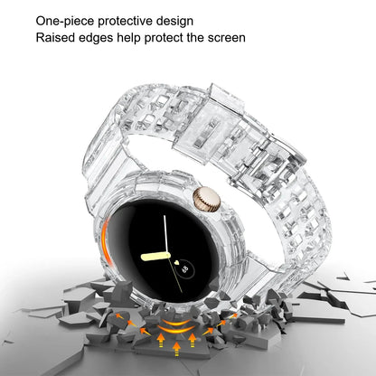 Google Pixel Watch 3, 2 and 1 41mm Clear TPU Band with Built-In Case — product detail