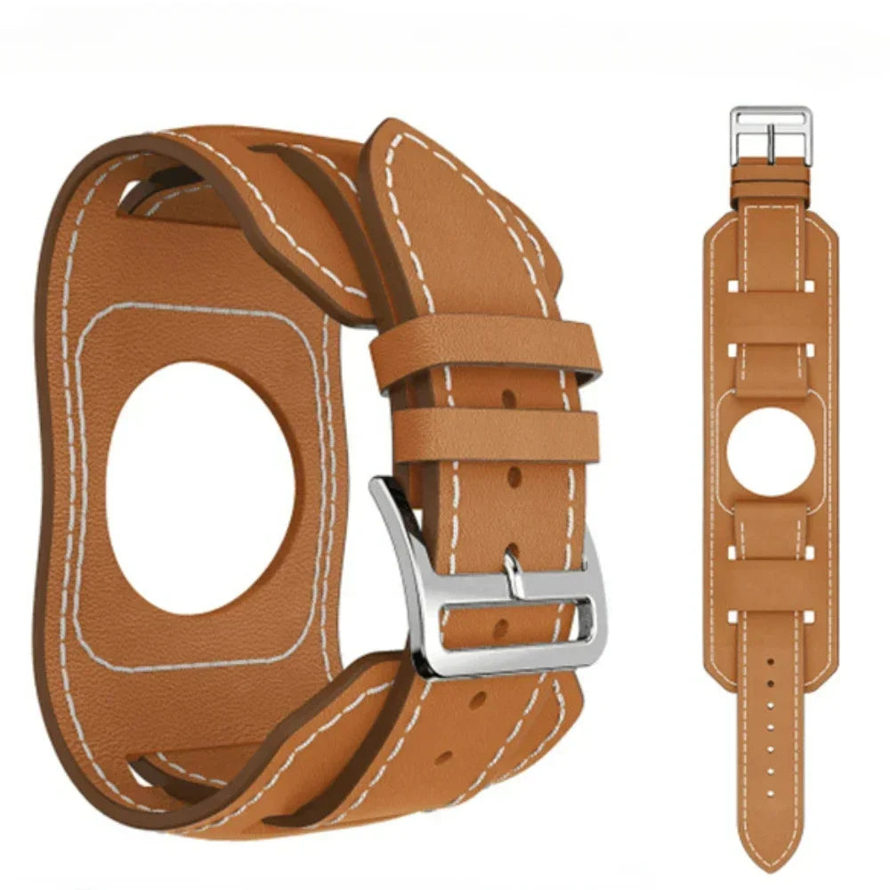 Garmin 20/22mm Quick Release Leather Cuff Band — material detail