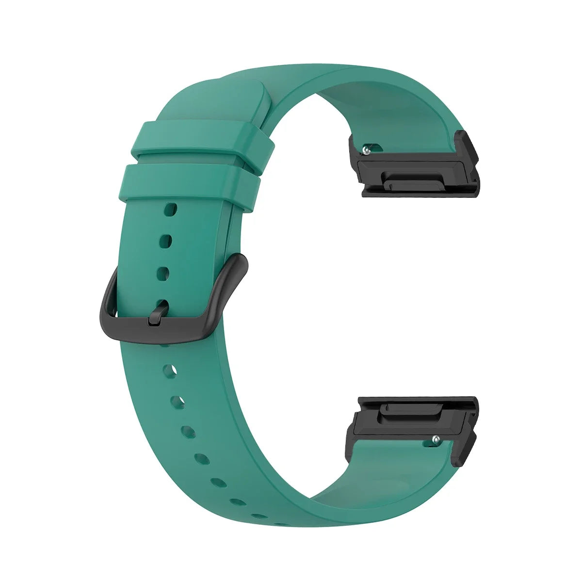 Garmin QuickFit Smooth Silicone Buckle Band in Teal / Black