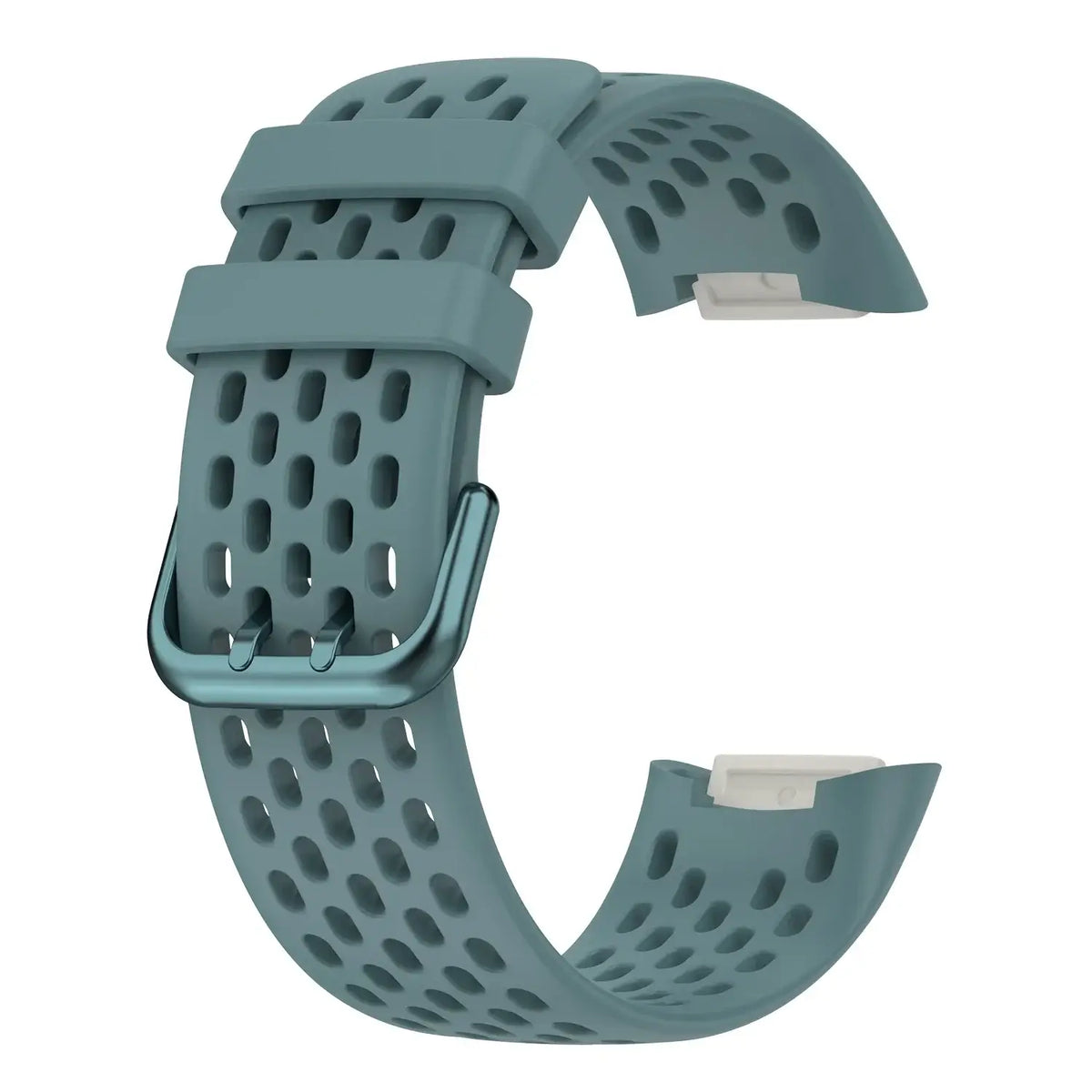 Fitbit Charge 5 & 6 Perforated Silicone Band in Slate Blue
