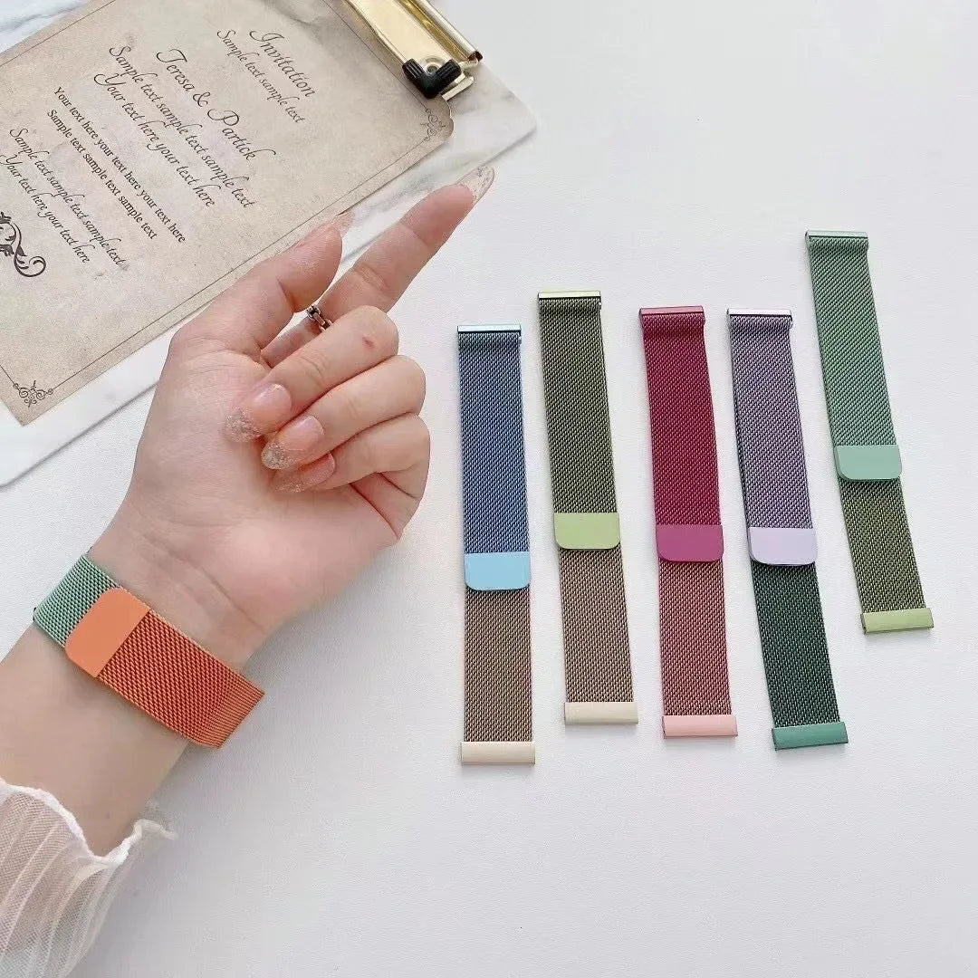 Motorola Moto Stainless Steel Milanese Mesh Band — Gradient mesh band color assortment
