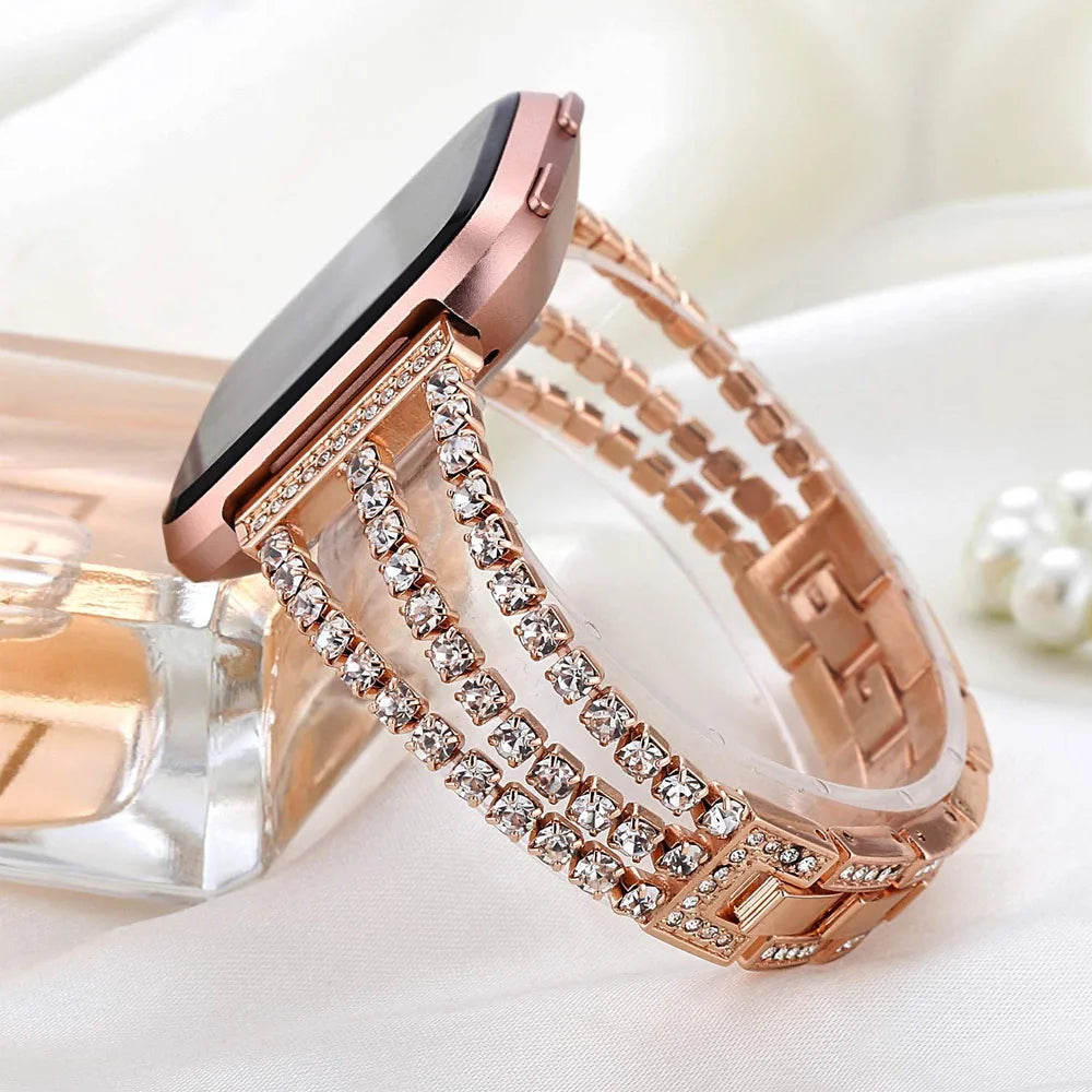 Fitbit Versa 4, Versa 3, Sense 2 and Sense Rhinestone Bracelet Band — product detail