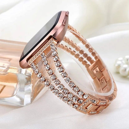 Fitbit Versa 4, Versa 3, Sense 2 and Sense Rhinestone Bracelet Band — product detail