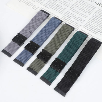 Fitbit Versa 4, Versa 3, Sense 2 and Sense Braided Band, Parachute Clip — design detail