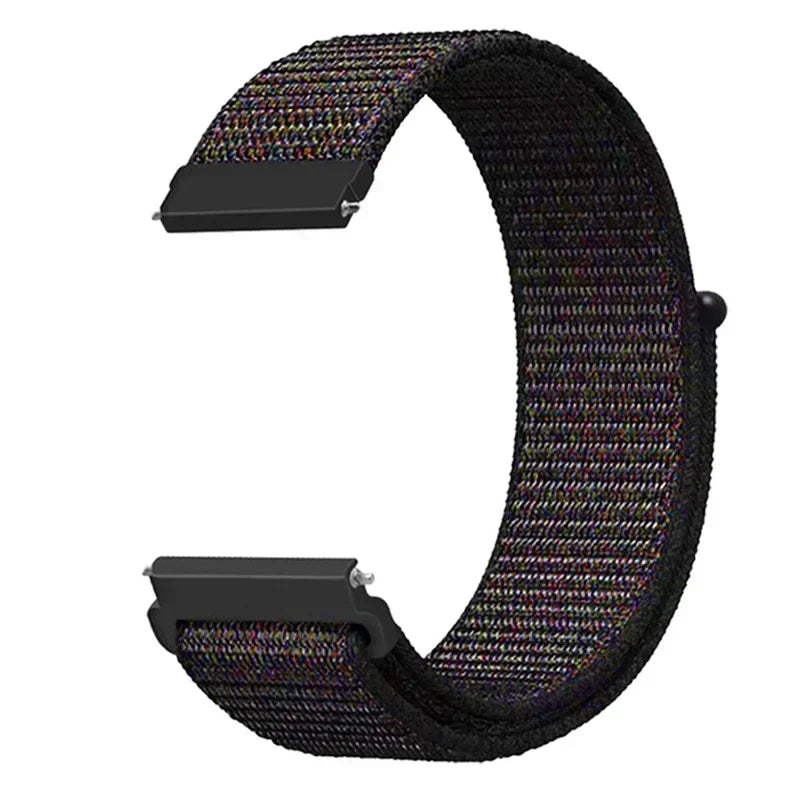 Polar Woven Nylon Hook-and-Loop Band – Dark Multicolor Mix