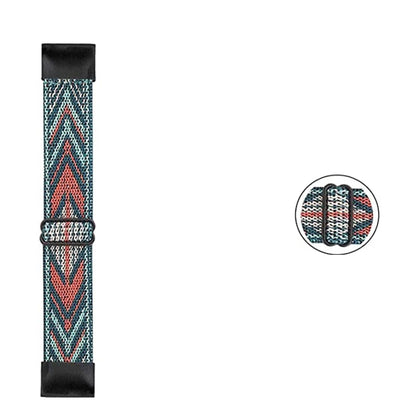 Garmin QuickFit 20/22/26mm Elastic Bohemian Woven Nylon Band — design detail