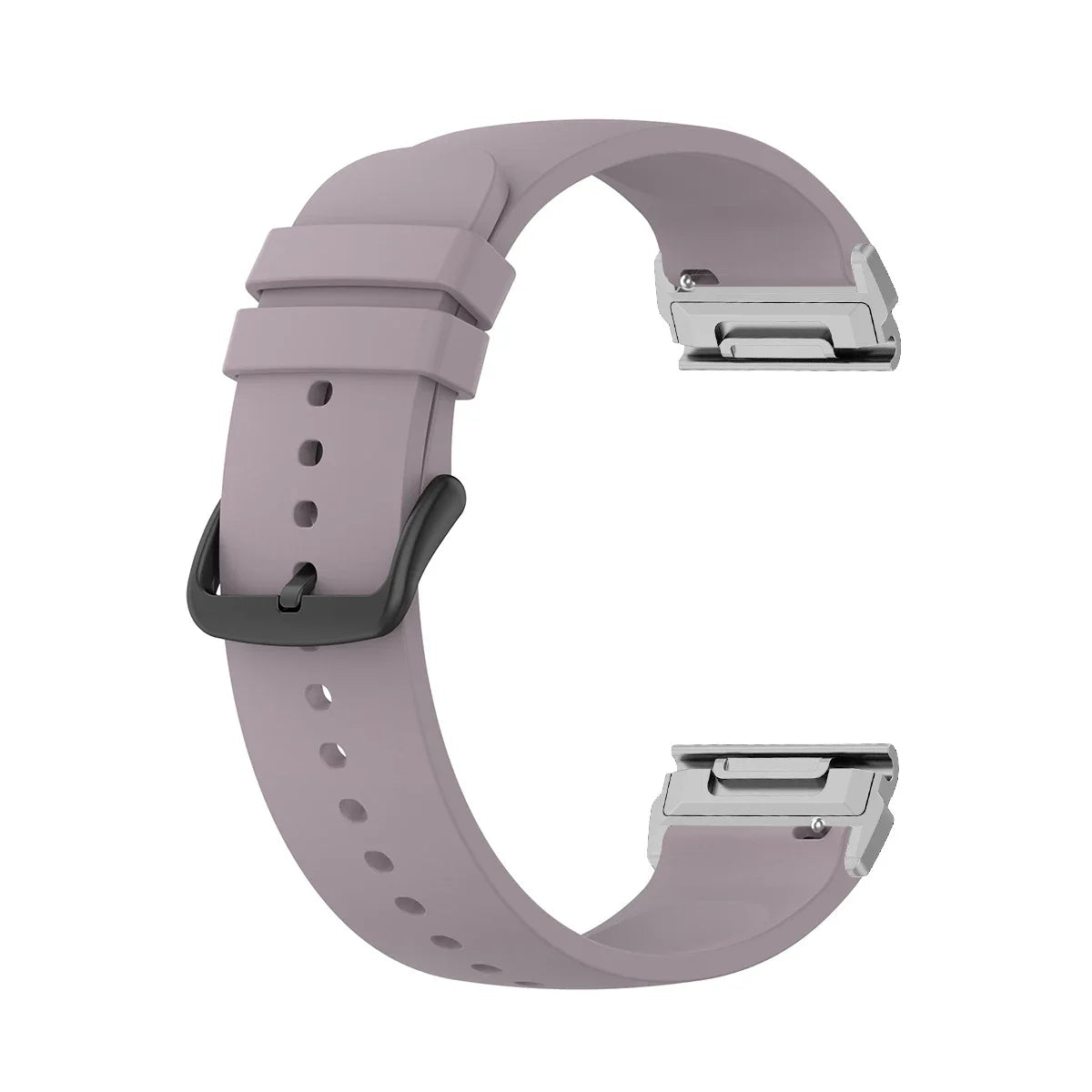 Garmin QuickFit Smooth Silicone Buckle Band in Lavender / Silver