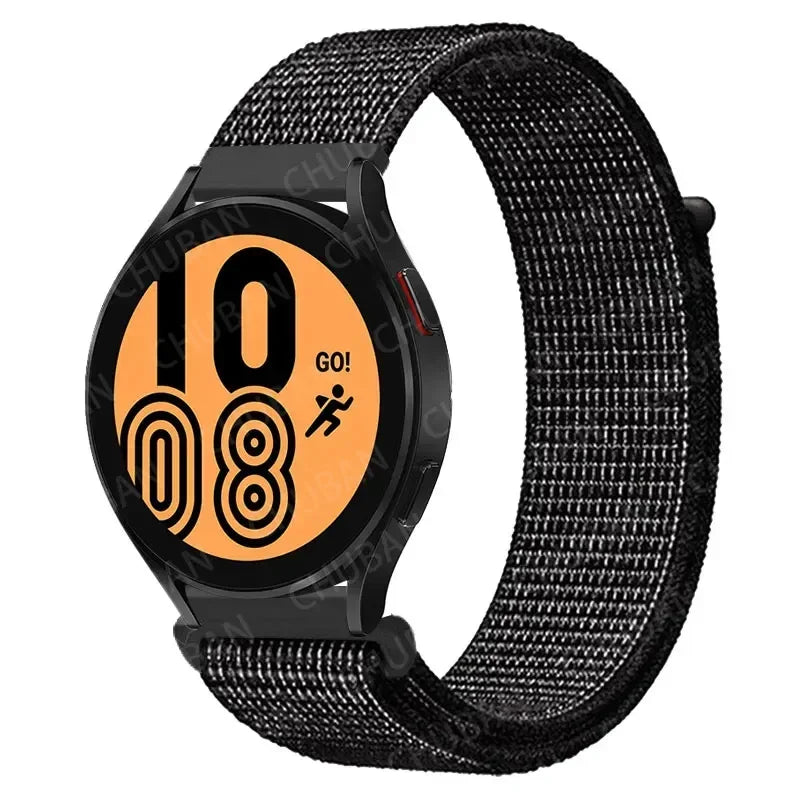 COROS Nylon Sport Loop Watch Band in Solid & Mixed Colors - Black / Silver Mix