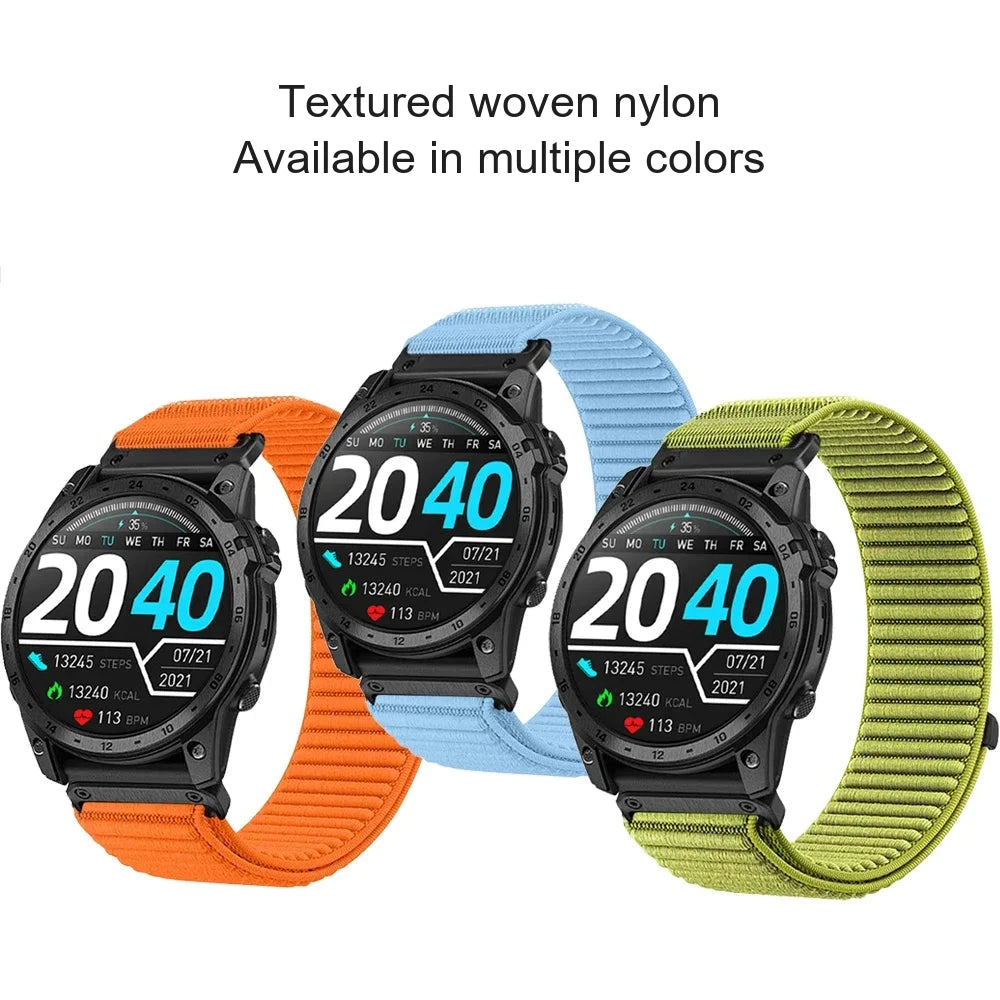 Garmin QuickFit 20/22/26mm Elastic Woven Nylon Hook-and-Loop Band — product view