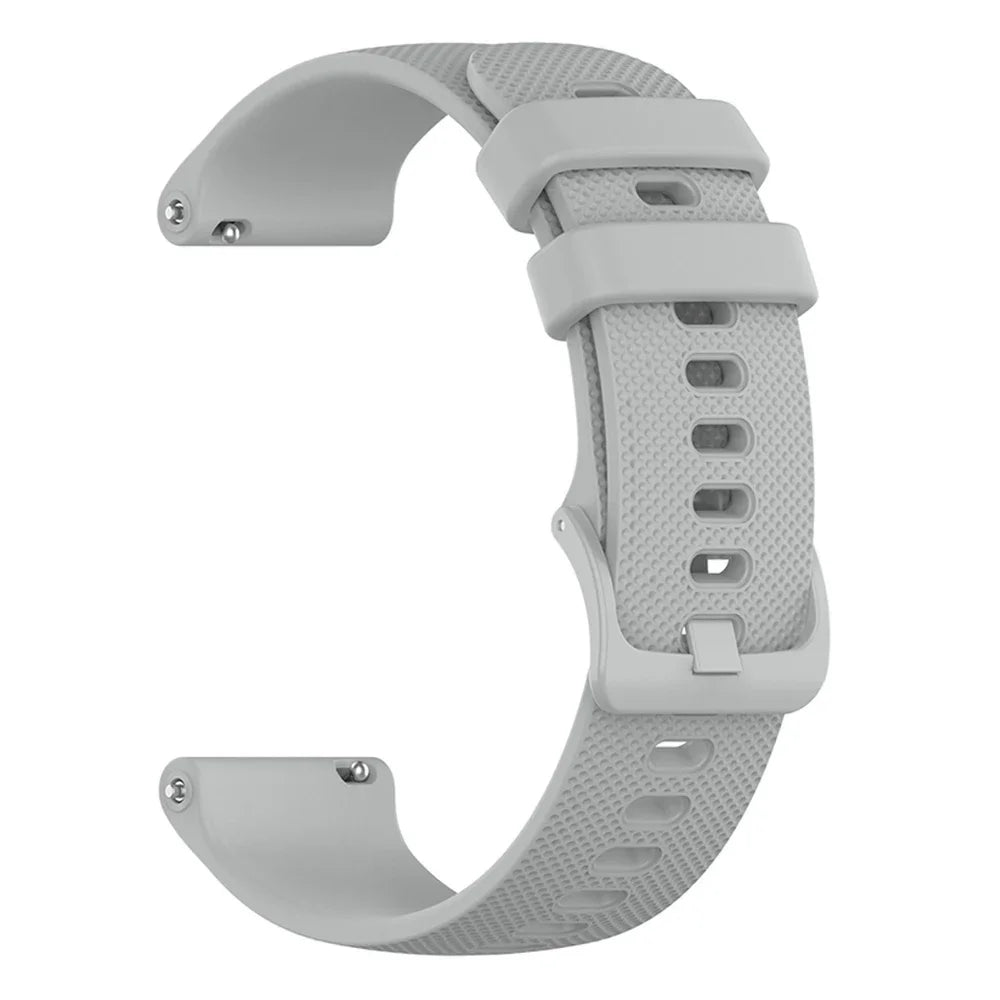 OnePlus Smartwatch Silicone Band Strap Sport Replacement Bracelet in light gray color, designed for comfort and durability.