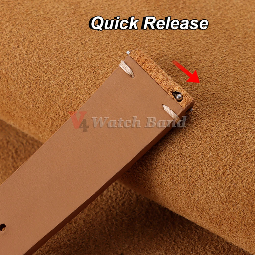 Garmin Suede Butterfly Clasp Band — quick-release pin close-up