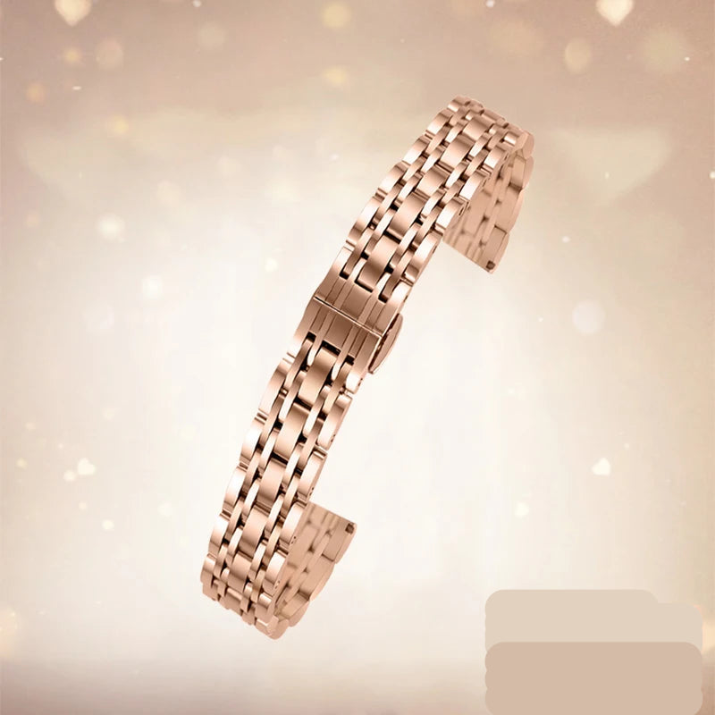 Garmin Lily 2 Women's Stainless Steel Bracelet in Rose Gold, fine link style