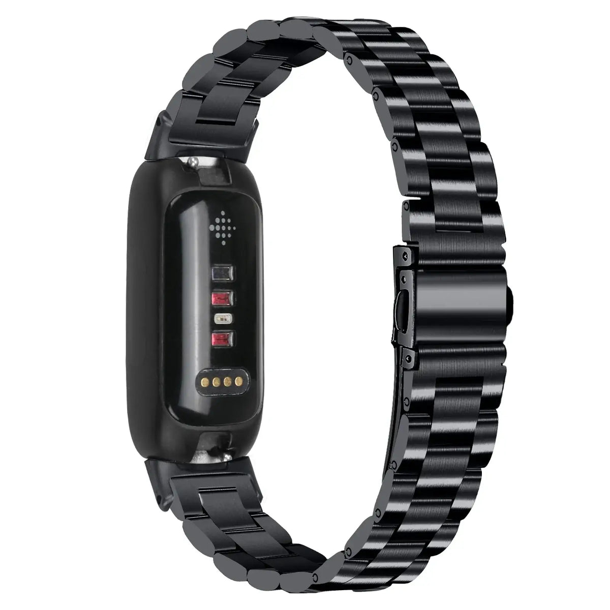 Fitbit Inspire 3 Stainless Steel Three-Link Band - Black