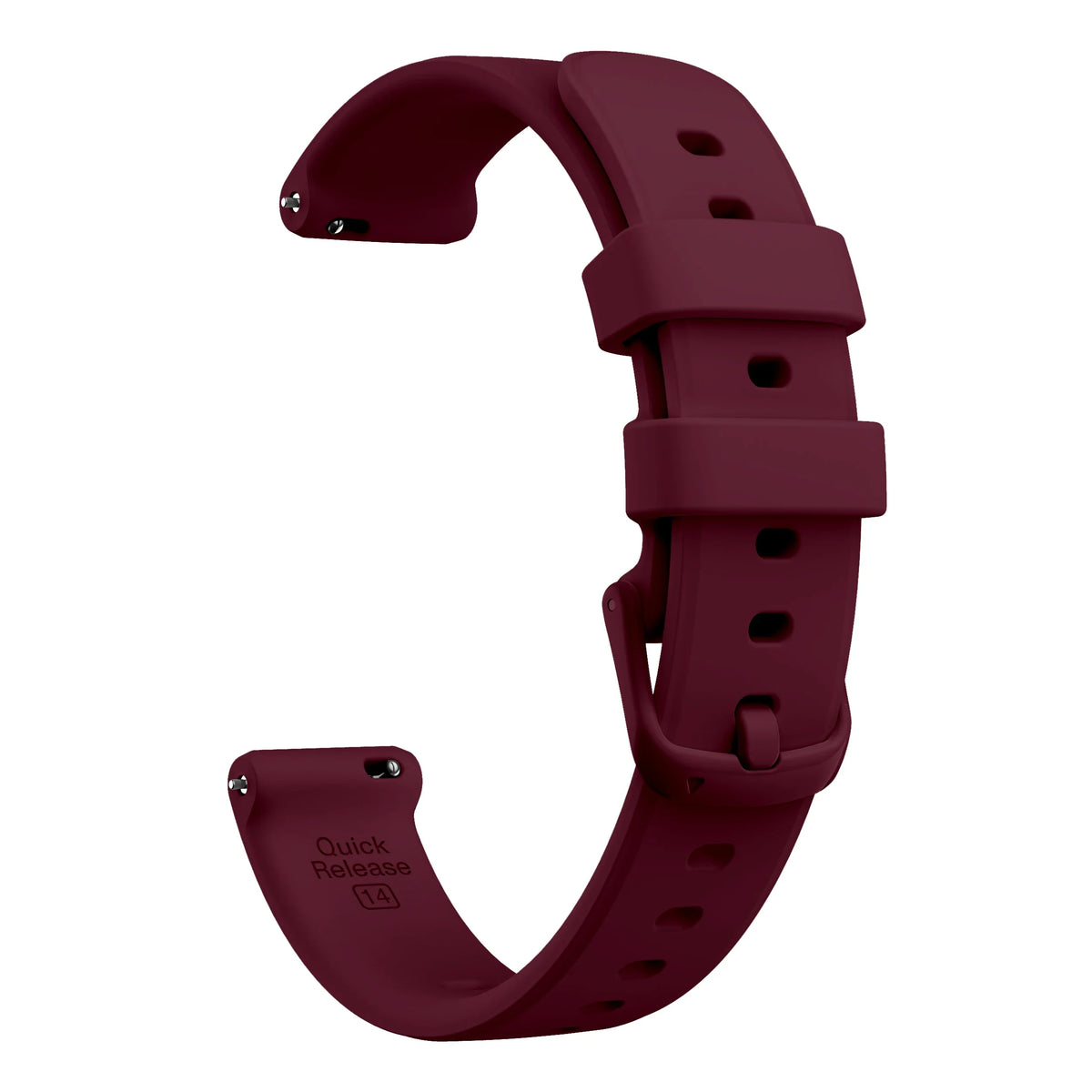 Wine Red Garmin Lily 2 and 2 Active 14mm Silicone Band with Buckle