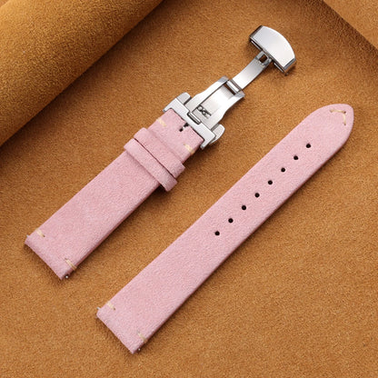 Garmin Suede Butterfly Clasp Band in Pink