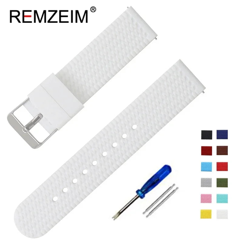 Garmin Textured Silicone Sport Band in White