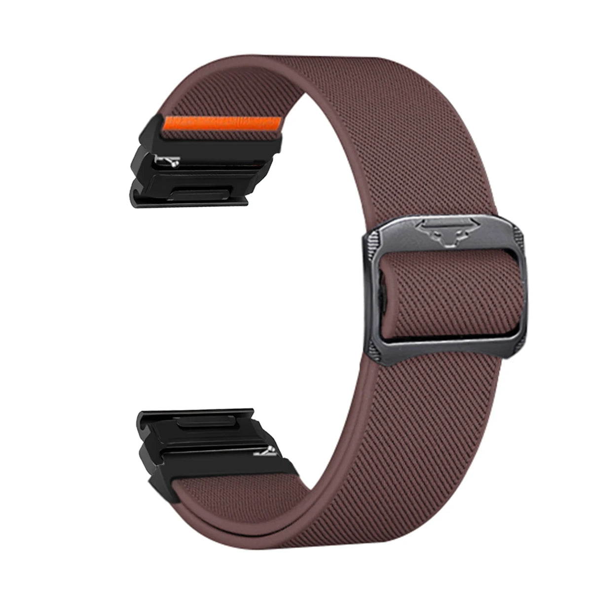 Garmin QuickFit Nylon Band - Clasp and Slider Styles in Dusty Mauve / Black - Slider