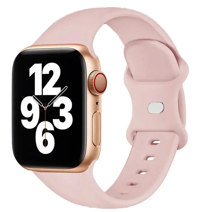 Dusty Rose classic silicone Apple Watch sport band