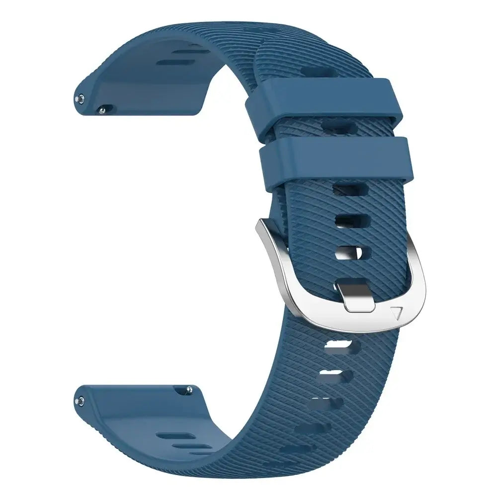 Amazfit Textured Silicone Band with Color and Buckle Options — Blue / Silver Buckle