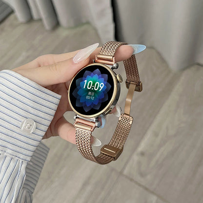 Garmin Slim Magnetic Metal Mesh Band in Rose Gold