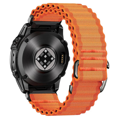 Orange Garmin QuickFit 22/26mm Canvas Nylon Loop Band