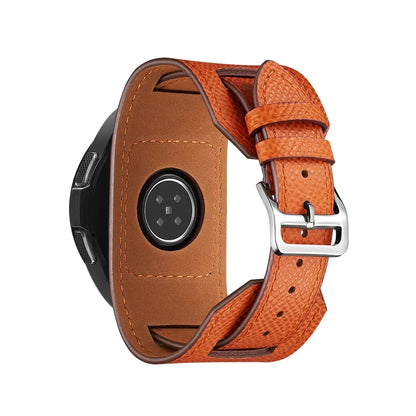 Garmin 20/22mm Quick Release Leather Cuff Band — band detail