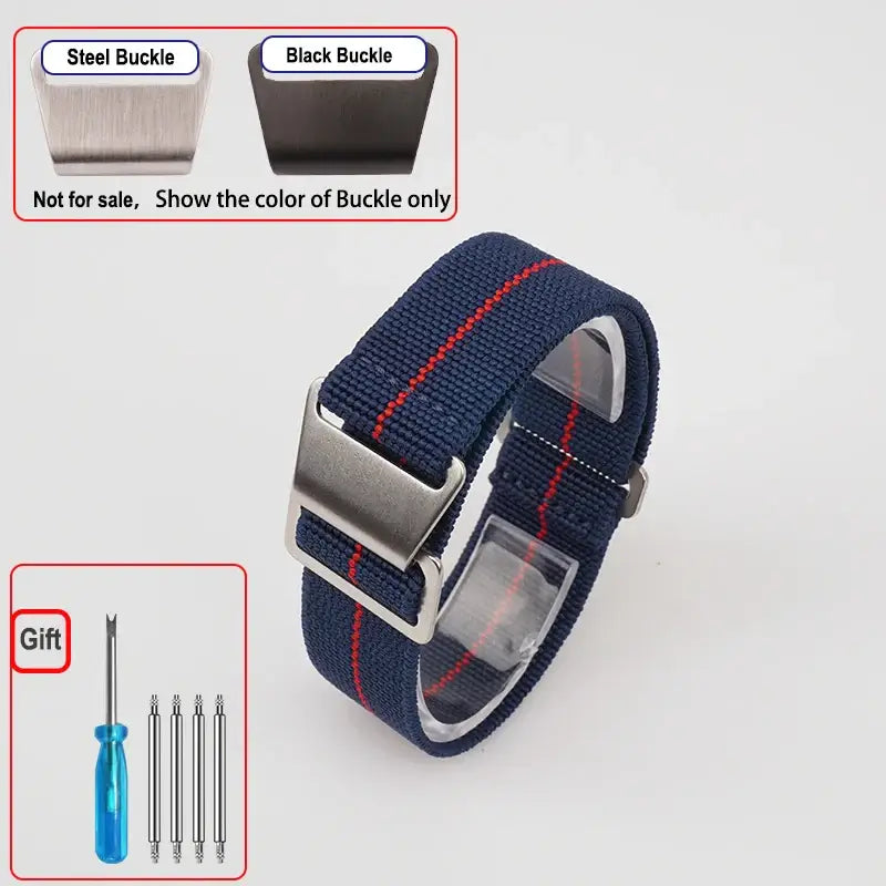 Amazfit Elastic Nylon Parachute Watch Band - Blue / Red