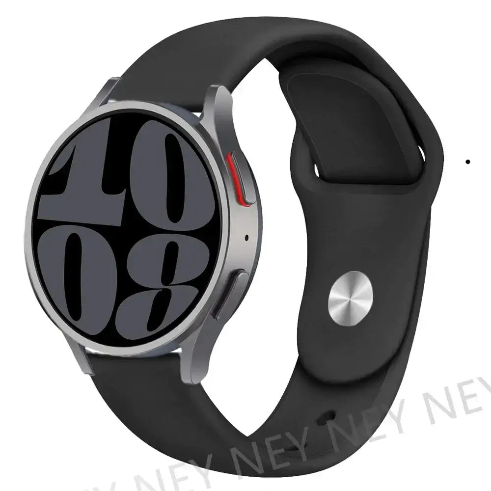 Amazfit Smooth Silicone Pin-and-Tuck Band — Black