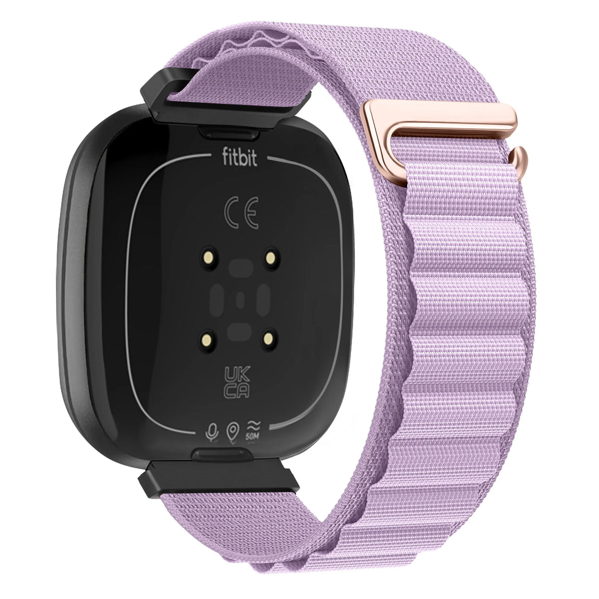 Lavender Fitbit Versa 4, Versa 3, Sense 2 and Sense Alpine Loop Nylon Band